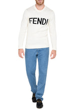 Load image into Gallery viewer, Wool sweater with logo intarsia
