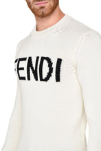 Load image into Gallery viewer, Wool sweater with logo intarsia
