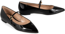 Load image into Gallery viewer, Ribbon Jane pointy-toe ballet flats
