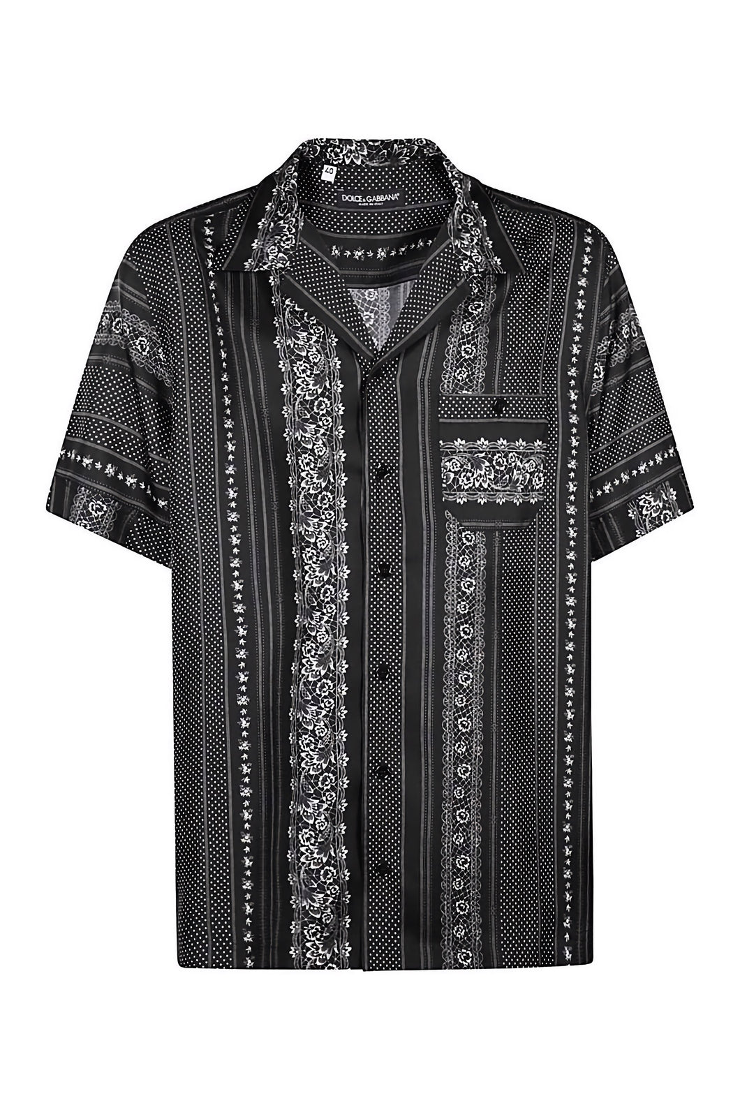 Printed silk shirt