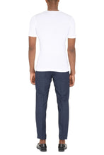 Load image into Gallery viewer, Ribbed cotton crew-neck t-shirt
