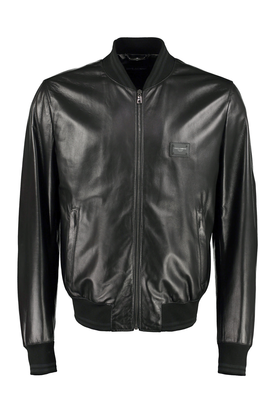 Lambskin bomber jacket