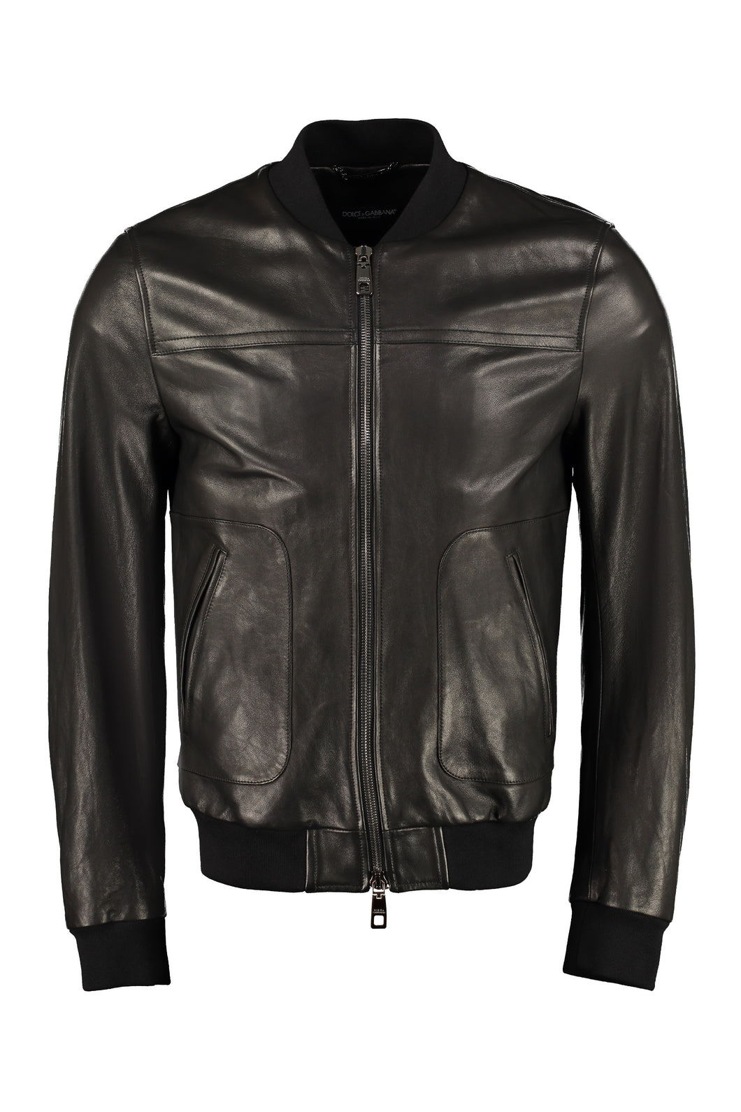 Lambskin bomber jacket