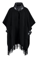 Load image into Gallery viewer, Wool and cashmere blend poncho
