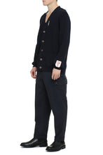 Load image into Gallery viewer, Logo detail cotton cardigan
