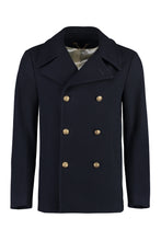 Load image into Gallery viewer, Double-breasted virgin wool  coat
