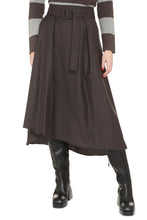 Load image into Gallery viewer, Belted wool skirt
