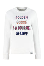 Load image into Gallery viewer, Cotton crew-neck sweatshirt with logo
