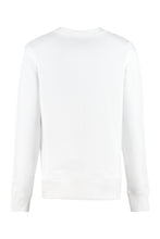 Load image into Gallery viewer, Cotton crew-neck sweatshirt with logo
