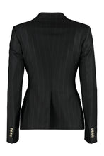 Load image into Gallery viewer, Pinstripe double breasted blazer
