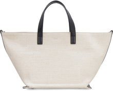 Load image into Gallery viewer, Canvas and leather handbag
