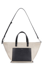 Load image into Gallery viewer, Canvas and leather handbag
