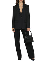Load image into Gallery viewer, Single-breasted viscose blazer
