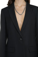 Load image into Gallery viewer, Single-breasted viscose blazer
