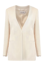 Load image into Gallery viewer, Wool blend single-breast jacket
