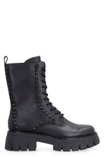 Load image into Gallery viewer, Liam Studs leather combat boots

