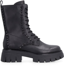 Load image into Gallery viewer, Liam Studs leather combat boots
