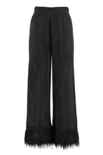 Load image into Gallery viewer, Lumière knitted lurex wide-leg trousers
