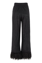 Load image into Gallery viewer, Lumière knitted lurex wide-leg trousers
