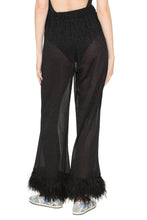 Load image into Gallery viewer, Lumière knitted lurex wide-leg trousers
