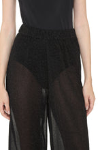 Load image into Gallery viewer, Lumière knitted lurex wide-leg trousers
