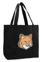 Load image into Gallery viewer, Fox Head Canvas tote bag
