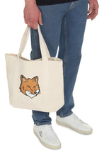 Load image into Gallery viewer, Fox Head Canvas tote bag
