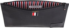 Load image into Gallery viewer, Logo detail flat leather pouch
