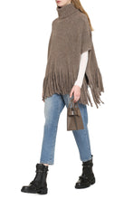 Load image into Gallery viewer, Wool blend cape coat
