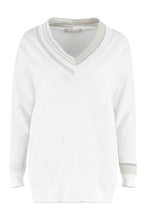 Load image into Gallery viewer, Cotton V-neck sweater
