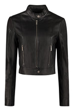 Load image into Gallery viewer, Cropped leather jacket
