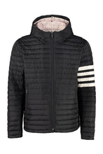 Load image into Gallery viewer, Full-zip hooded down jacket

