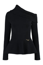 Load image into Gallery viewer, One shoulder long sleeve sweater
