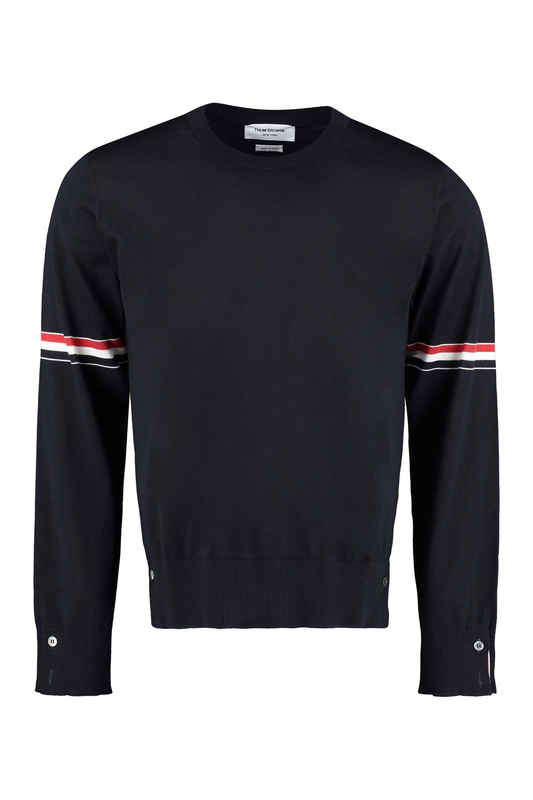 Virgin wool crew-neck sweater