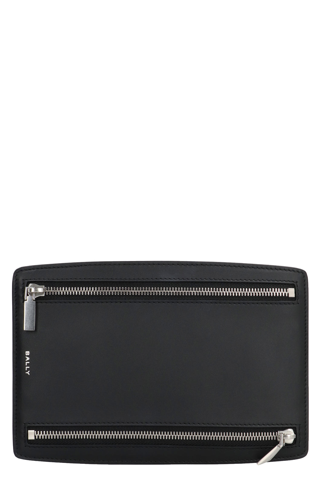 Leather flat pouch