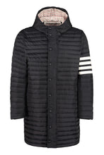 Load image into Gallery viewer, Long hooded down jacket
