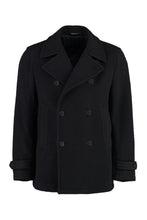 Load image into Gallery viewer, Wool blend double-breasted coat
