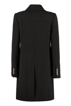 Load image into Gallery viewer, Gold buttons crepe coat
