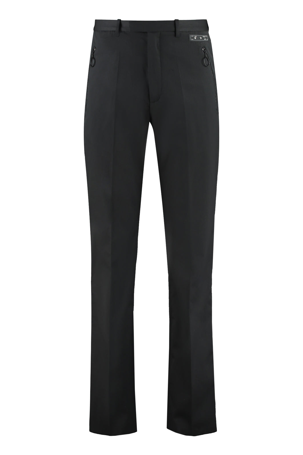 Wool blend trousers