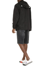 Load image into Gallery viewer, Hooded techno fabric raincoat
