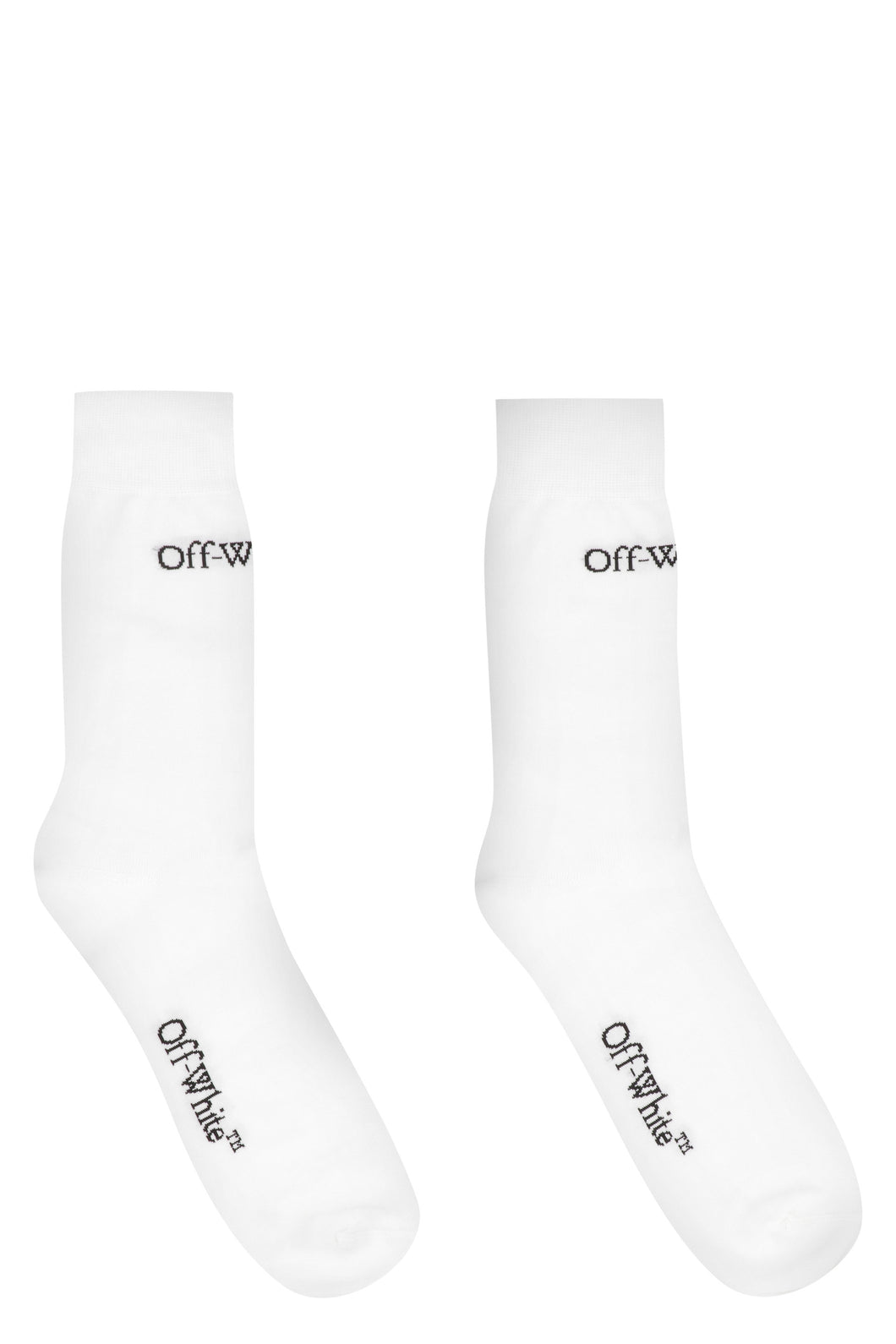 Logo cotton blend socks