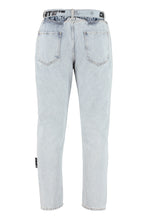 Load image into Gallery viewer, Belted slim fit jeans
