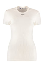 Load image into Gallery viewer, Ribbed cotton T-shirt
