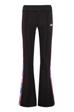 Load image into Gallery viewer, Contrasting side stripes flared track-pants
