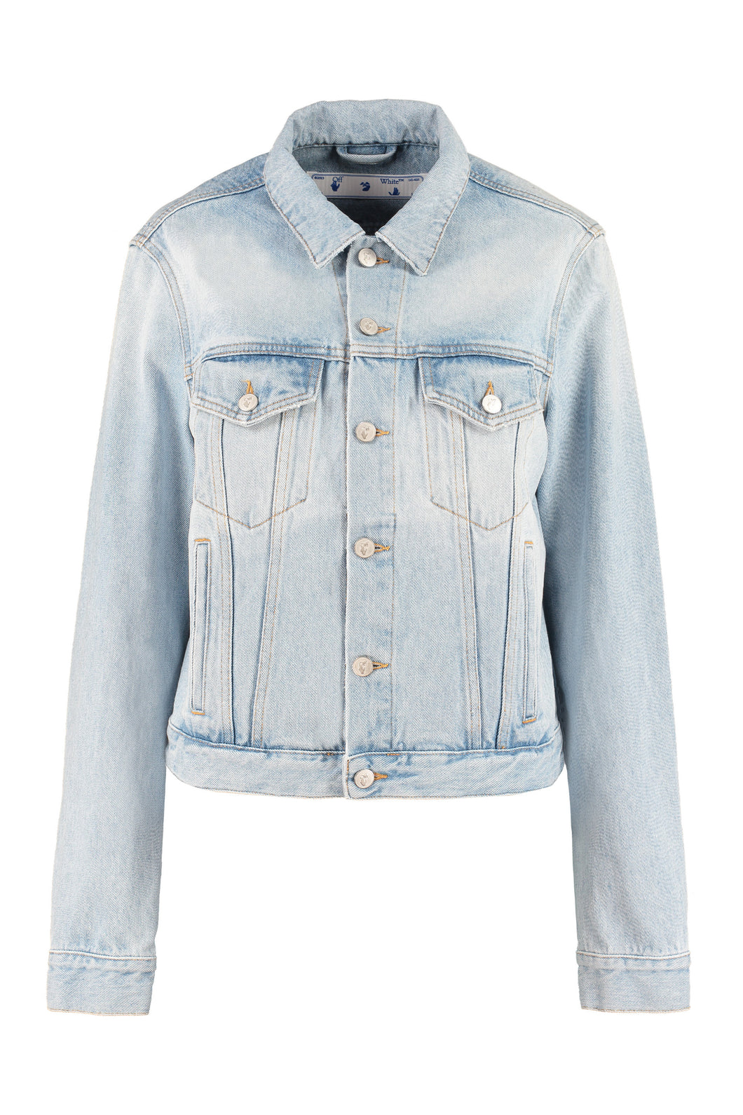 Printed denim jacket