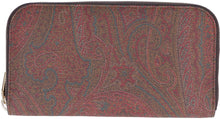 Load image into Gallery viewer, Paisley print zip-around wallet
