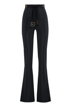 Load image into Gallery viewer, Flared crêpe trousers
