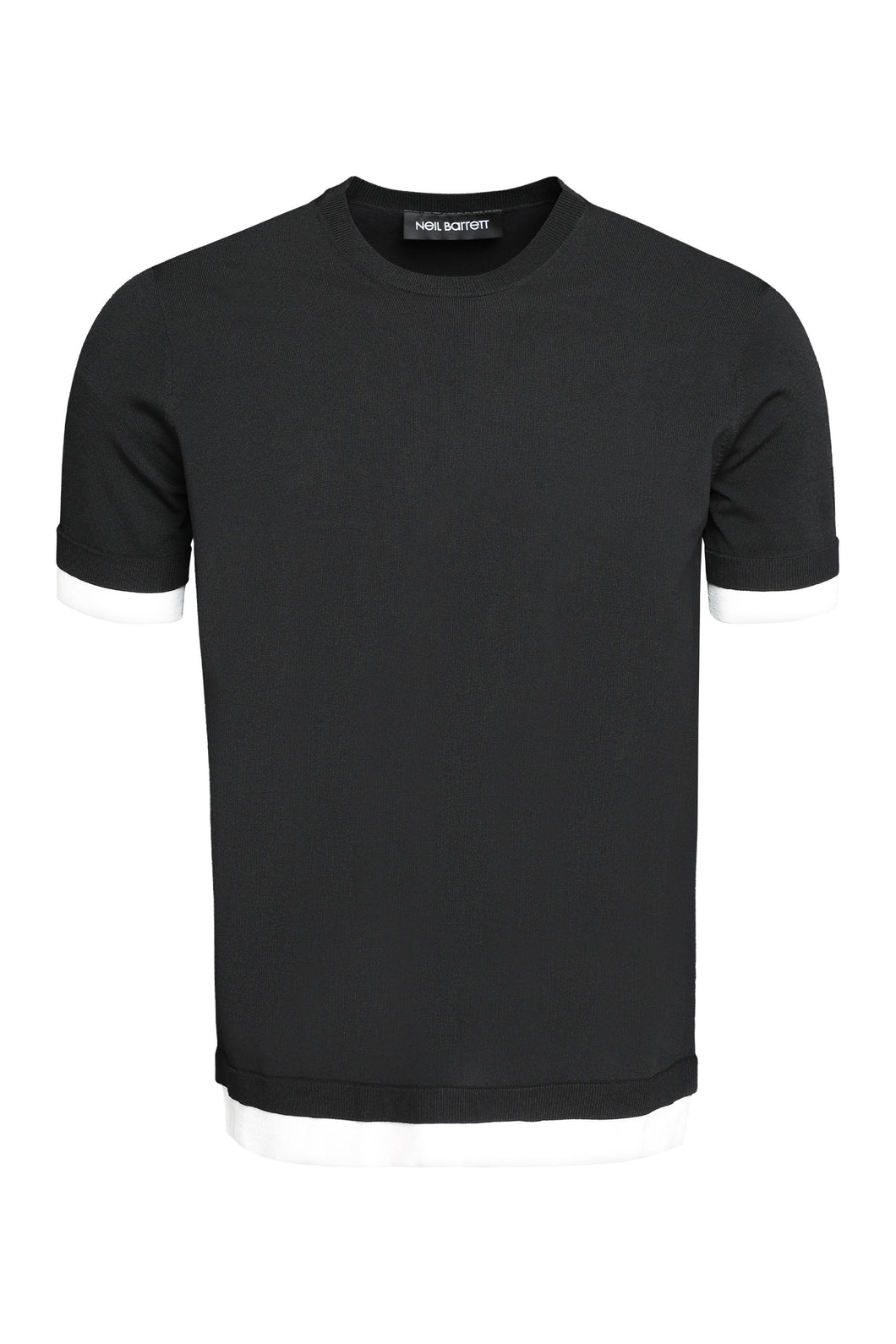 Viscose crew-neck T-shirt