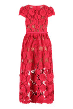 Load image into Gallery viewer, Floral macramé-lace dress
