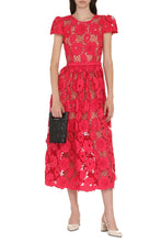 Load image into Gallery viewer, Floral macramé-lace dress
